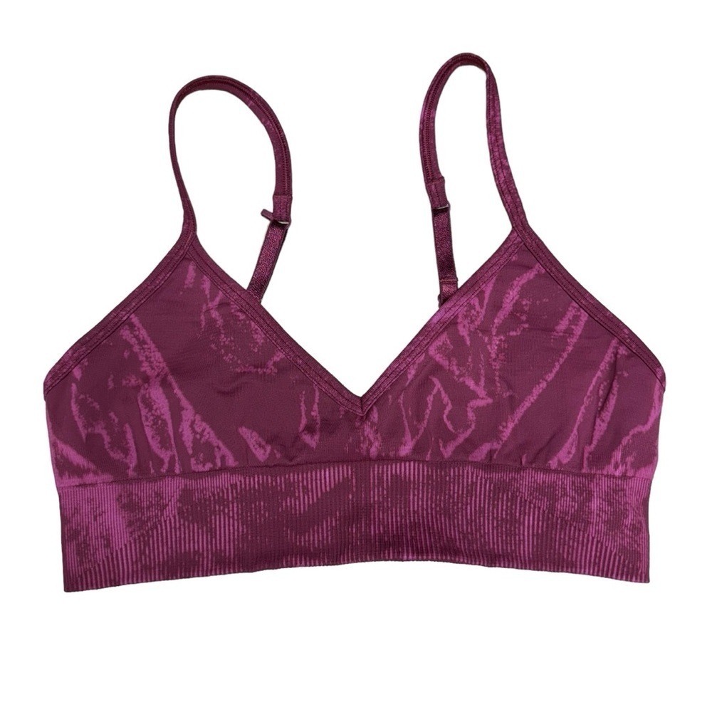 Lululemon Ebb To Street Bra A/B Cup Stone Wash Chianti Seamless W2BS2S Size 8 - Picture 2 of 15